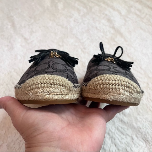 Coach Carson signature jacquard pattern espadrilles with box - Picture 4 of 10
